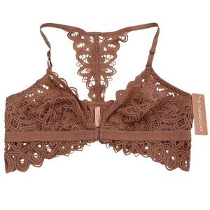 ThirdLove Boho Lace Unpadded Bralette, Front Closure, Racerback, Women's Medium